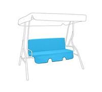 Gardenista Garden Swing 3 Seater Hammock Bench Cushion | Canopy Outdoor Patio Furniture Replacement Cushion Seat Pad | Water Resistant Seat and Back Cushion | Soft Comfy and Durable (Turquoise)