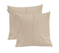 Gardenista Large Garden Scatter Cushion | Water Resistant Hollowfibre Filled Outdoor Seating Furniture Pillow | Great for Patio Rattan Chairs | Comfy & Lightweight (2, Stone)