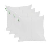 Gardenista Large Garden Scatter Cushion | Water Resistant Hollowfibre Filled Outdoor Seating Furniture Pillow | Great for Patio Rattan Chairs | Comfy & Lightweight (4, White)