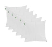 Gardenista Large Garden Scatter Cushion | Water Resistant Hollowfibre Filled Outdoor Seating Furniture Pillow | Great for Patio Rattan Chairs | Comfy & Lightweight (6, White)
