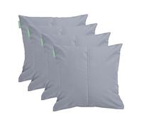 Gardenista Large Garden Scatter Cushion | Water Resistant Hollowfibre Filled Outdoor Seating Furniture Pillow | Great for Patio Rattan Chairs | Comfy & Lightweight (4, Grey)