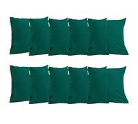 Gardenista Large Garden Scatter Cushion | Water Resistant Hollowfibre Filled Outdoor Seating Furniture Pillow | Great for Patio Rattan Chairs | Comfy & Lightweight (10, Green)