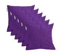 Gardenista Large Garden Scatter Cushion | Water Resistant Hollowfibre Filled Outdoor Seating Furniture Pillow | Great for Patio Rattan Chairs | Comfy & Lightweight (6, Purple)