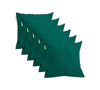 Gardenista Large Garden Scatter Cushion | Water Resistant Hollowfibre Filled Outdoor Seating Furniture Pillow | Great for Patio Rattan Chairs | Comfy & Lightweight (6, Green)