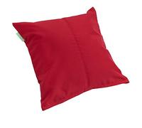 Gardenista Large Garden Scatter Cushion | Water Resistant Hollowfibre Filled Outdoor Seating Furniture Pillow | Great for Patio Rattan Chairs | Comfy & Lightweight (1, Red)