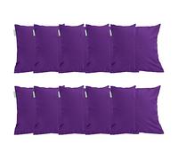 Gardenista Large Garden Scatter Cushion | Water Resistant Hollowfibre Filled Outdoor Seating Furniture Pillow | Great for Patio Rattan Chairs | Comfy & Lightweight (10, Purple)