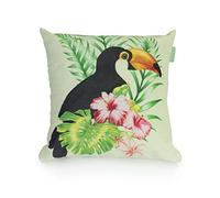Gardenista Outdoor Decorative Cushion Cover Only | Indoor Water Resistant Garden Printed Throw Pillow Covers 45x45 cm | Perfect for Sofa, Garden, Patio, & Home Decor Pillowcases (Toucan Design)