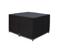 Gardenista Outdoor Dining Table Cover | Waterproof Garden Furniture Covers 125X125X75cm | Rain, Dust, Snow, & Windproof UV Resistant 210D Oxford Fabric | Rattan Patio Furniture Cover