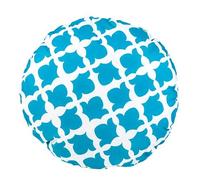 Gardenista Outdoor Round Decorative Cushion | Water Resistant Indoor Garden Printed Cushions | Soft & Comfy Hollowfibre Filled Patio Furniture Pillow | Easy to Clean (Teal, 38x38cm)