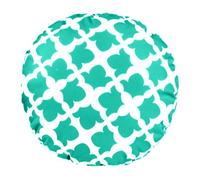 Gardenista Outdoor Round Decorative Cushion | Water Resistant Indoor Garden Printed Cushions | Soft & Comfy Hollowfibre Filled Patio Furniture Pillow | Easy to Clean (Green, 38x38cm)