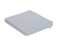 Gardenista Outdoor Seat Cushion Pads for Rattan Furniture | Water Resistant Patio Padding | Soft & Durable Easy Clean | Comfy & Lightweight Garden Furniture Cushions (Grey, Seat Pad 58x52x6cm)