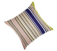 Gardenista Premium Outdoor Garden Scatter Swinging Stripe 18" Cushion | Water Resistant | Foam Crumb Ready Filled Outdoor Furniture Pillow | Great for Patio Rattan Chairs (1 Piece, Multi Stripe Margarita)