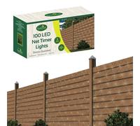 GardenKraft 100 LED Timer Net Light - Warm White