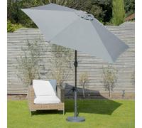 Gardenkraft 14730 2.7M Grey Outdoor Garden Parasol