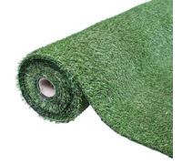 GardenKraft 26079 4m x 1m 15mm Pile High Artificial Grass / Dark Green