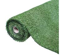 GardenKraft 26079 4m x 1m 15mm Pile High Artificial Grass - Dark Green, Realistic Look, UV Protected 5 Years