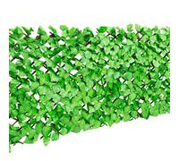 Gardenkraft 26130 2.6M X 0.7M Light Ivy Leaf Covered Trellis