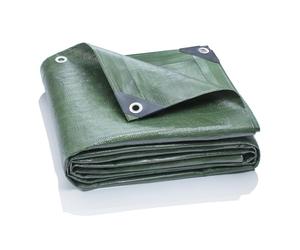 GardenMate 1.5x6m / 5ftx20ft Tarpaulin Waterproof Heavy Duty - Green tarp Sheet - Premium Quality Cover Made of 200gram/square metre Tarpaulin