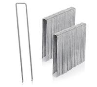 GardenMate 100 x Galvanised Steel Wire Anchor Pegs, Length 250 mm, Width 25 mm, Diameter 4.1 mm, Flat Head, for Hard and Soft Floors