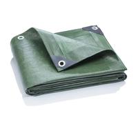 GardenMate 2x3m / 6.5ftx10ft Tarpaulin Waterproof Heavy Duty - Green tarp Sheet - Premium Quality Cover Made of 200gram/square metre Tarpaulin