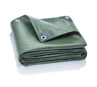 GardenMate 4x5m / 13ftx16ft Tarpaulin Waterproof Heavy Duty - Green tarp Sheet - Premium Quality Cover Made of 200gram/square metre Tarpaulin