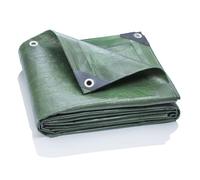 GardenMate 4x5m Waterproof Heavy Duty Tarpaulin- Home & Garden Green Tarp Sheet - Premium Quality Cover Made of 140gsm Tarpaulin