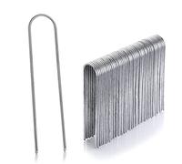 GardenMate Pack of 25 Galvanised Stainless Steel Fixing Pegs, H150 mm, L25 mm, Diameter 2.9 mm Round Head