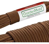 GardenMate Professional Nylon Outdoor Rope, Paracord 550, 31m Long, 4mm Thick, Tear-Resistant Kernmantle Rope with 7 Core Strands, Brown