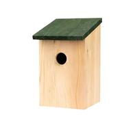 GardenMile Wooden Nesting Bird Box Outdoor Robin Nest Durable Natural Wood Design Hanging Freestanding Birdhouse Wild Animal House Garden Decor Accessories