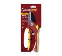 Gardenpro Gold 8" (20cm) Deluxe Anvil Secateur with Cushion Grip, Locking Handles and Precision Non-stick Cutting Blade