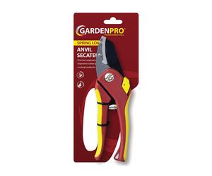 Gardenpro Gold 8" (20cm) Deluxe Anvil Secateur with Cushion Grip, Locking Handles and Precision Non-stick Cutting Blade