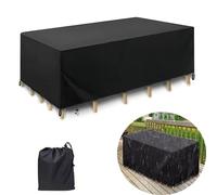 Gardens Rectangular Garden Furniture Covers Waterproof 300x230x65cm Heavy Duty 420D Garden Furniture Cover Waterproof Outdoor Patio Furniture Cover Garden Table Cover and Chairs Cover