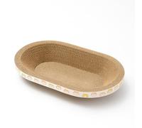 GardenSkill Cat Scratcher Bed for Indoors | Oval Cat Scratching Board & Kitten Lounger | Durable Corrugated Cardboard Scratch Pad for Healthy Claws & Furniture Protection | Cosy Pet House Accessory