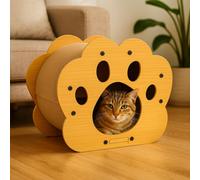 GardenSkill Cat Scratcher House, Bed And Hideaway - Cute 3-In-1 Kitten Cave Lounger With Corrugated Cardboard Scratching Mat For Healthy Claws