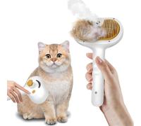 GardenSkill Cat Steam Grooming Brush With Spray - Anti-Static Deshedding Comb & Massage Tool - Self-Cleaning Pet Hair Brush For Cats & Dogs