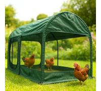 GardenSkill Chicken Coop Tunnel & Rabbit Run | Portable Hen House with Covered Top for Bird Flu Protection | Guinea Pig Cage & Outdoor Playpen with Zip Doors & Anti-Predator Base Skirting