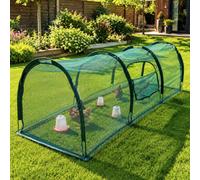 Gardenskill Chicken Run & Pet Enclosure 3X1.5M - Quick Build Poultry Protection Tunnel, Hen House & Rabbit Playpen For Outdoor