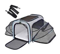 GardenSkill Expandable Pet Carrier Bag for Cats & Small Dogs | Airline Approved Cat Carrier with Multiple Mesh Windows | Soft-Sided Dog Travel Bag with Shoulder Strap & Washable Mat