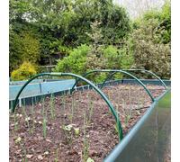 Gardenskill Extendable Metal Garden Tunnel Hoops For Grow Houses Polytunnels 0.97X0.28M H, Pk 5