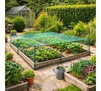 Gardenskill Fruit & Vegetable Cage 2.4X1.2X0.65M High - Garden Bird Net Plant Protection Frame Raised Bed Flower Crop Grow House