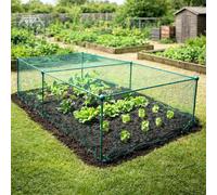 Gardenskill Fruit & Vegetable Cage Kit 1M X 0.625M H - Modular Garden Grow House Frame With Bird Netting Mesh Plant Cover