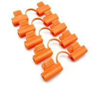 Gardenskill Garden Plant Stake Cane Hoop & Netting Connector Clips 11mm Dia, Pk 20