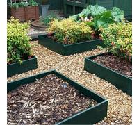 Gardenskill Garden Raised Bed 4X1X0.25M H - Modular Vegetable Planter Frame Kit For Crops Flowers - Easy Build 10" Deep Grow Box