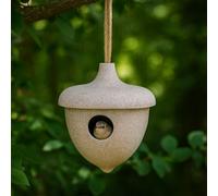 GardenSkill Hanging Bird House Nest Box For Garden - Outdoor Nesting Shelter For Bluetit Sparrow Nuthatch - Eco Nester Roosting Pouch 4Cm Hole