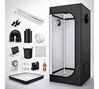 GardenSkill Indoor Grow Tent Kit 160Cm With Led Light, Fan & Ventilation, Complete Growing System For Hydroponics Plants Vegetables Herbs