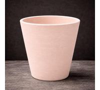 GardenSkill Indoor Plant Pot 15cm / 6", Clay Colour, 3pcs | Fluted Scandi Style Modern Planter + Drip Tray with Textured Matte Finish | Flowerpot for Succulents Peace Lilies Herbs Houseplants
