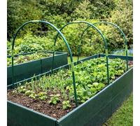 Gardenskill Metal Garden Tunnel Hoop Kit - Extendable Arch Hoops For Polytunnel Cloche Plant Protection Raised Bed 1X1M H,pk 4
