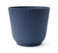 GardenSkill Modern Indoor & Outdoor Plant Pot 30Cm, Blue, Large Ribbed Planter And Flowerpot For Houseplants, Patio, Home, Monstera