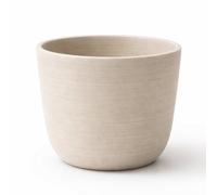 GardenSkill Modern Scandi Style Indoor Plant Pot 12.5Cm, Mocha, Small Planter & Drip Tray With Textured Matte Finish For Succulent Herb Cactus