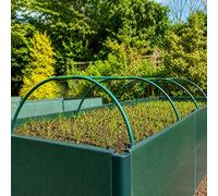 Gardenskill Modular Extendable Garden Grow Tunnel Polytunnel Hoop House Frame Kit 3X1X0.5M H